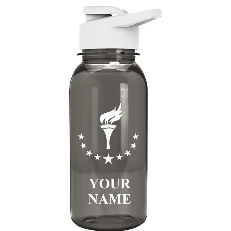 WATER BOTTLE 18OZ GRAY