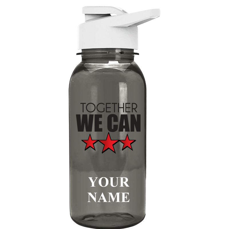 WATER BOTTLE 18OZ GRAY