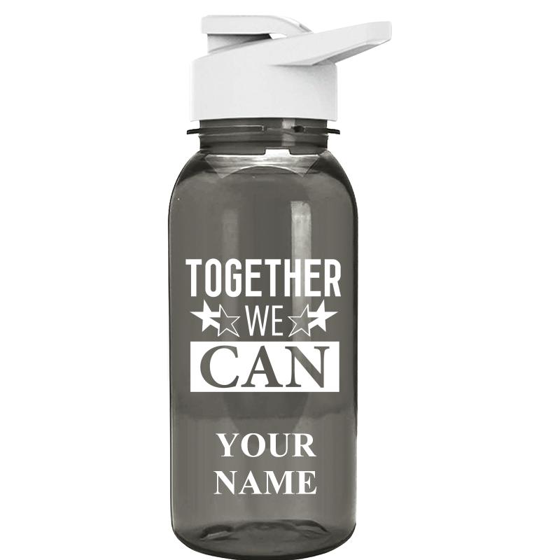 WATER BOTTLE 18OZ GRAY