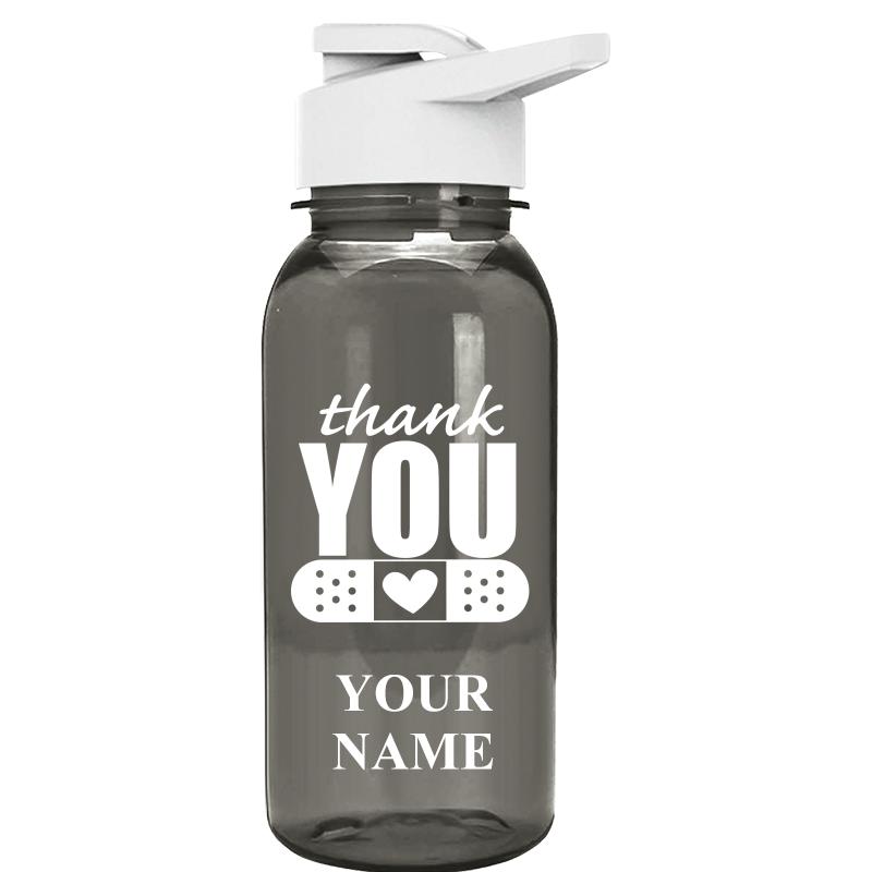 WATER BOTTLE 18OZ GRAY