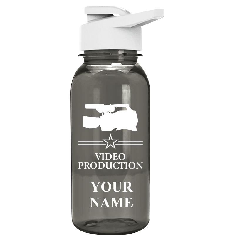 WATER BOTTLE 18OZ GRAY