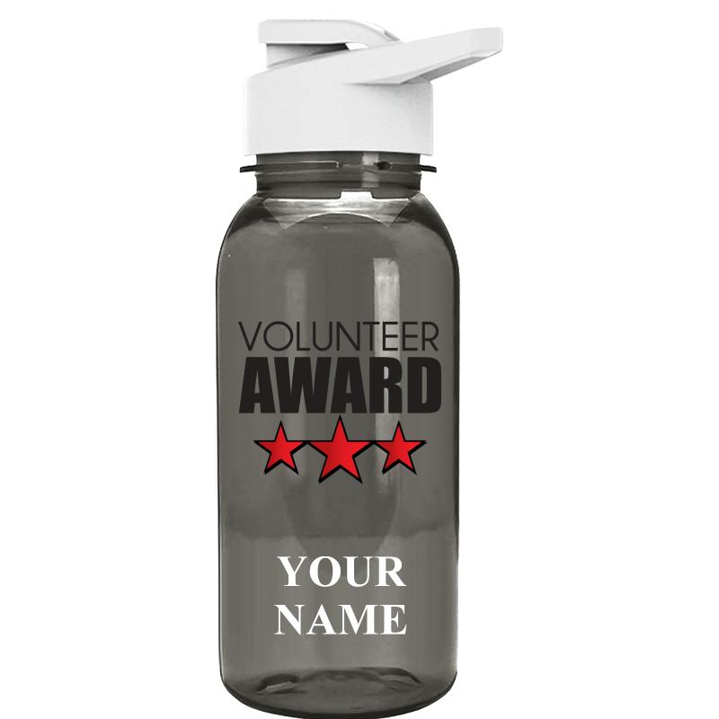 WATER BOTTLE 18OZ GRAY