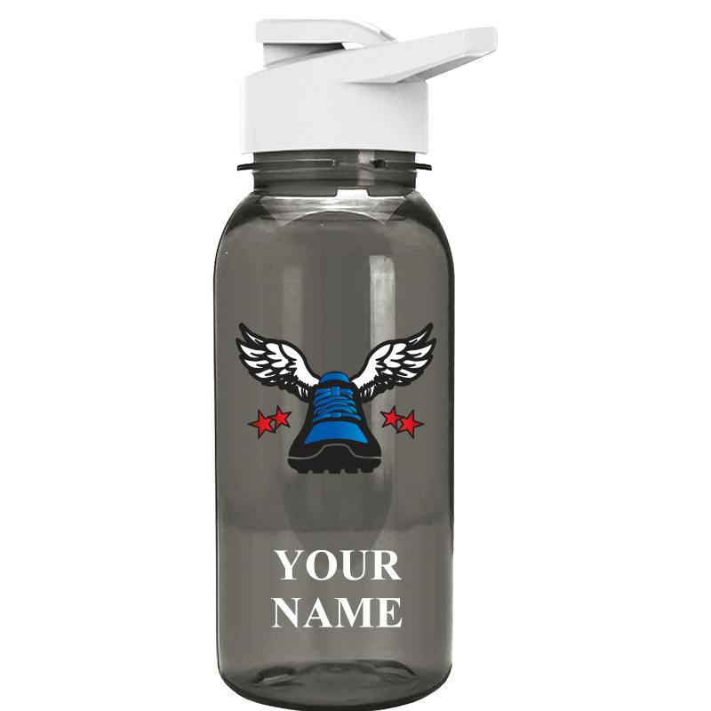 WATER BOTTLE 18OZ GRAY