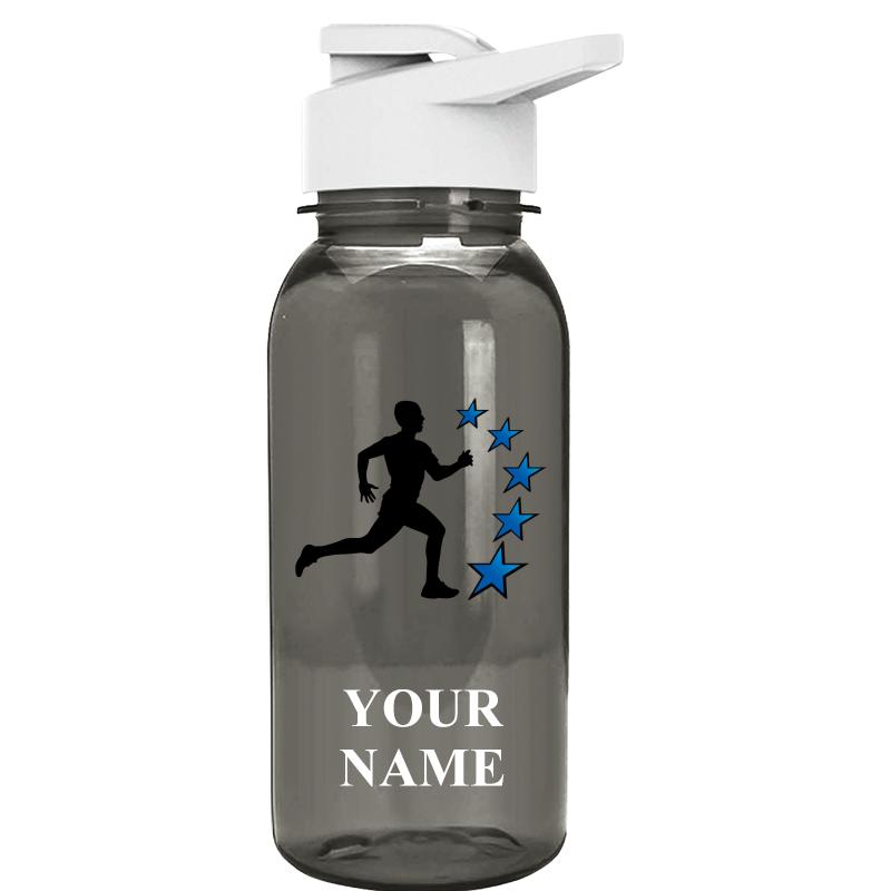WATER BOTTLE 18OZ GRAY
