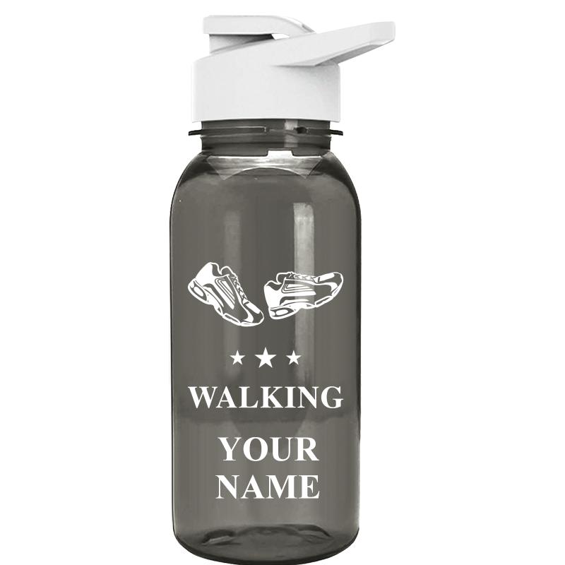 WATER BOTTLE 18OZ GRAY