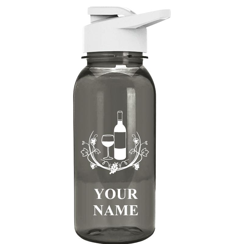 WATER BOTTLE 18OZ GRAY