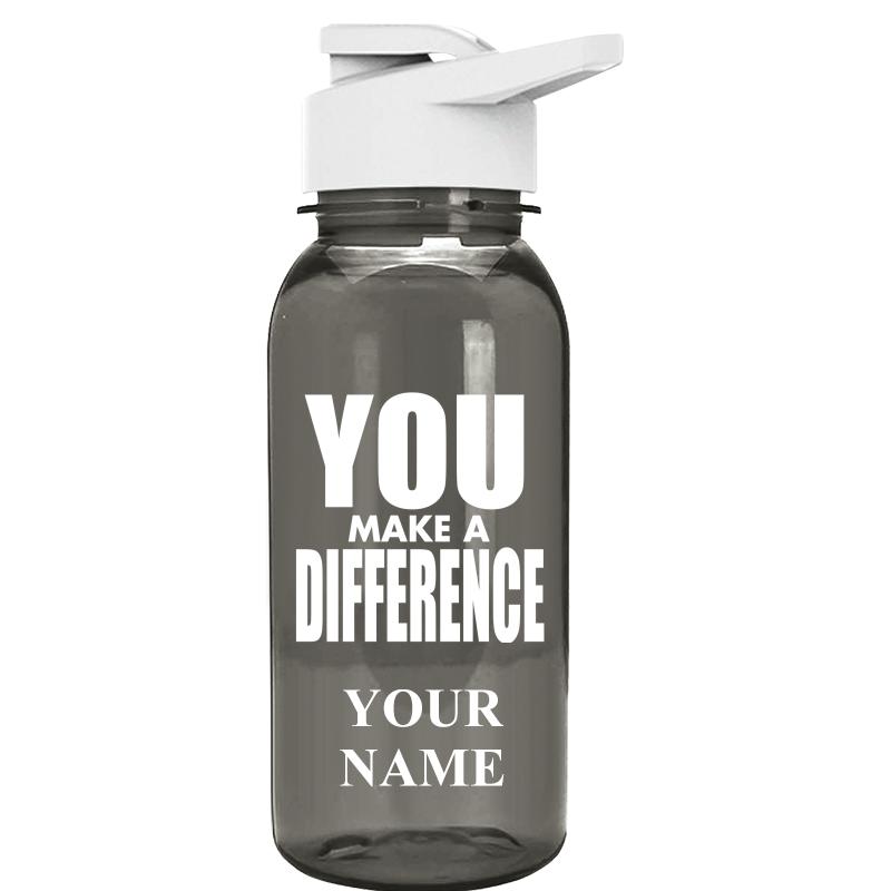 WATER BOTTLE 18OZ GRAY