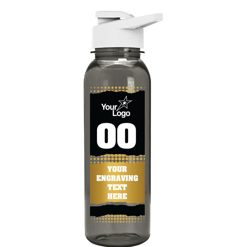 24oz SCHL CLR GRAY WATER BOT