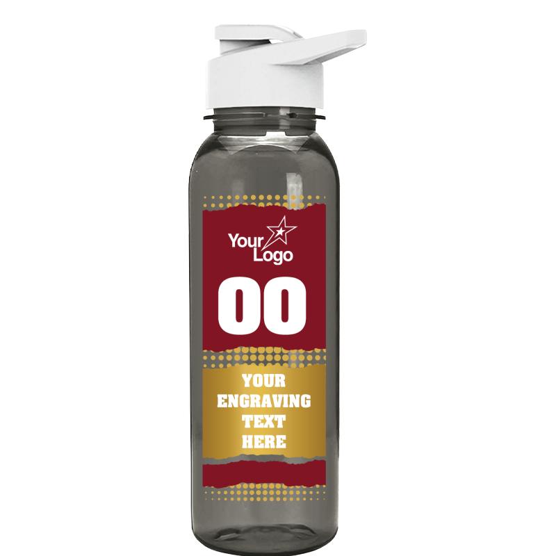 24oz SCHL CLR GRAY WATER BOT