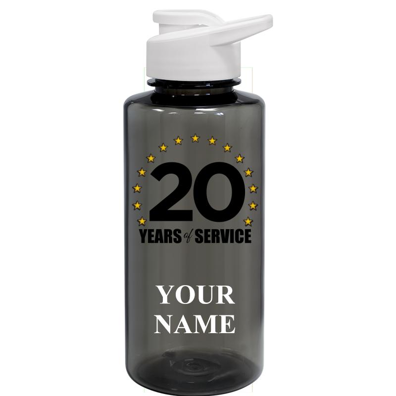 WATER BOTTLE 36OZ GRAY