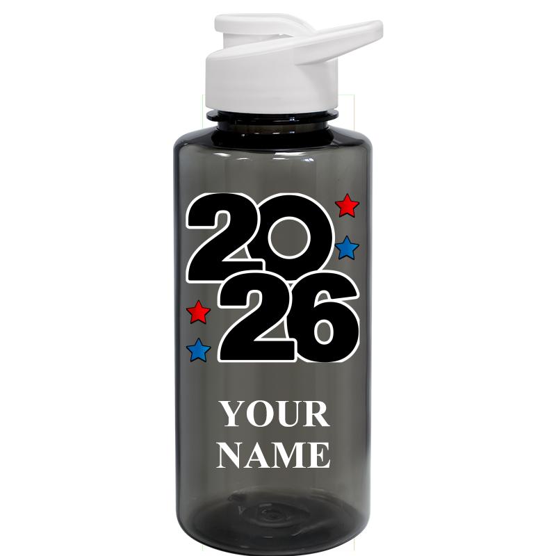 WATER BOTTLE 36OZ GRAY