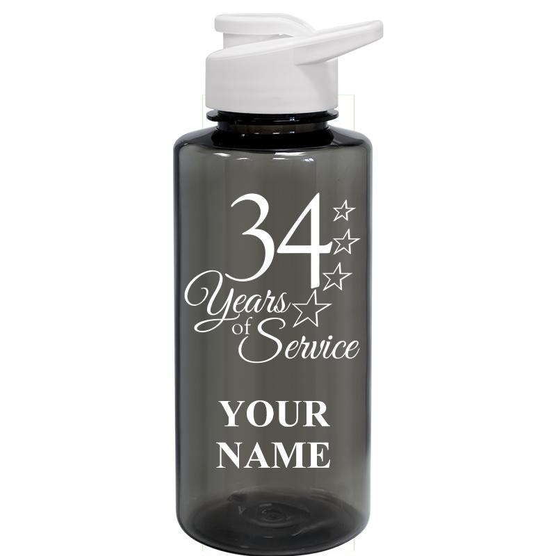 WATER BOTTLE 36OZ GRAY