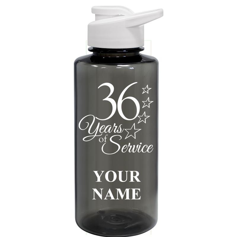 WATER BOTTLE 36OZ GRAY