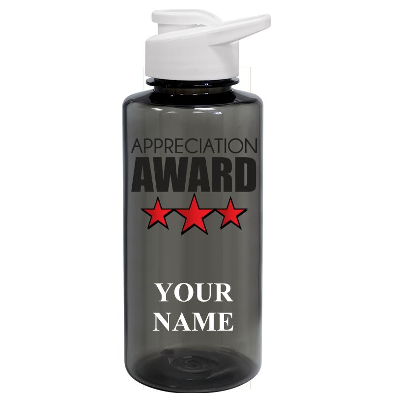 WATER BOTTLE 36OZ GRAY