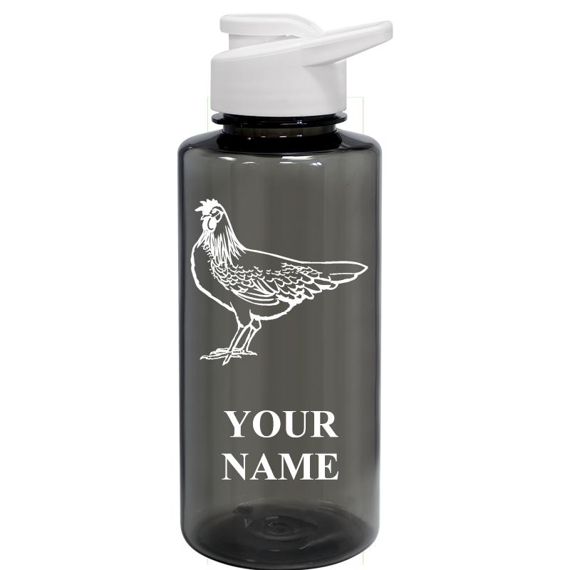 WATER BOTTLE 36OZ GRAY