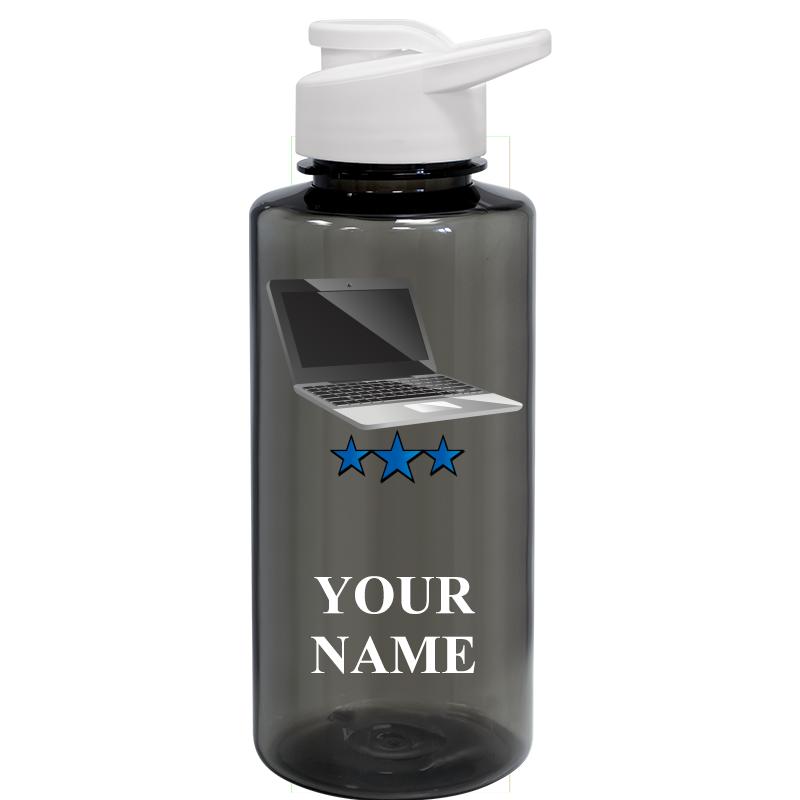 WATER BOTTLE 36OZ GRAY