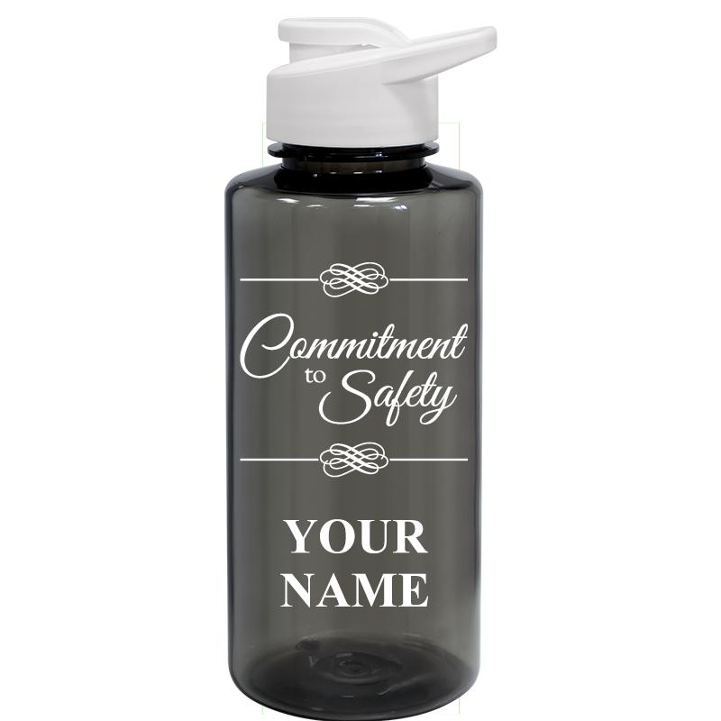 WATER BOTTLE 36OZ GRAY