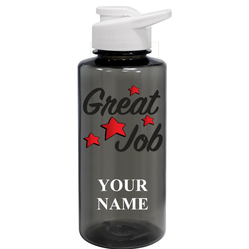 WATER BOTTLE 36OZ GRAY