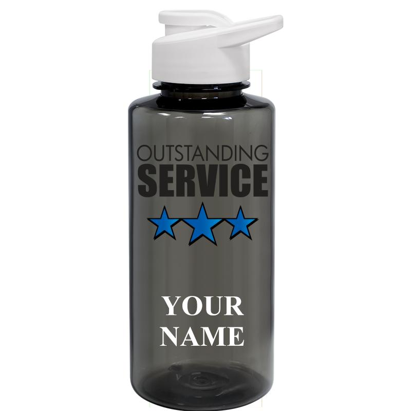 WATER BOTTLE 36OZ GRAY