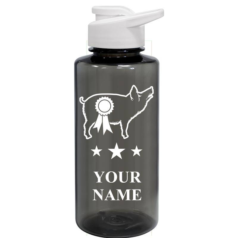 WATER BOTTLE 36OZ GRAY