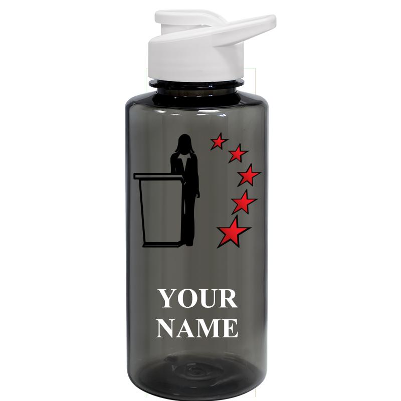 WATER BOTTLE 36OZ GRAY