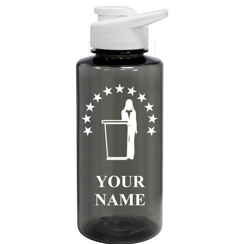 WATER BOTTLE 36OZ GRAY