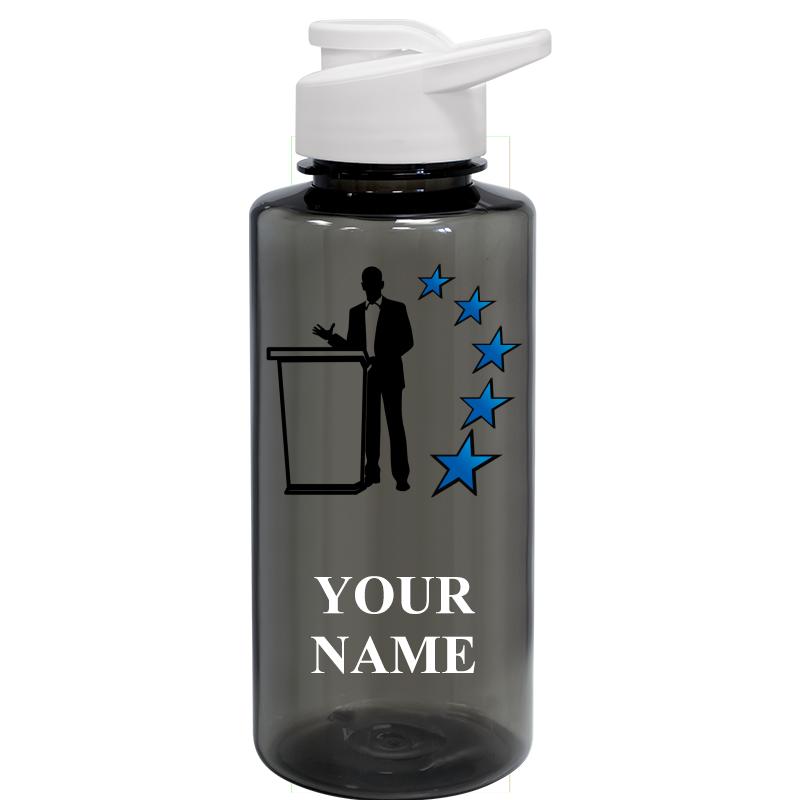 WATER BOTTLE 36OZ GRAY