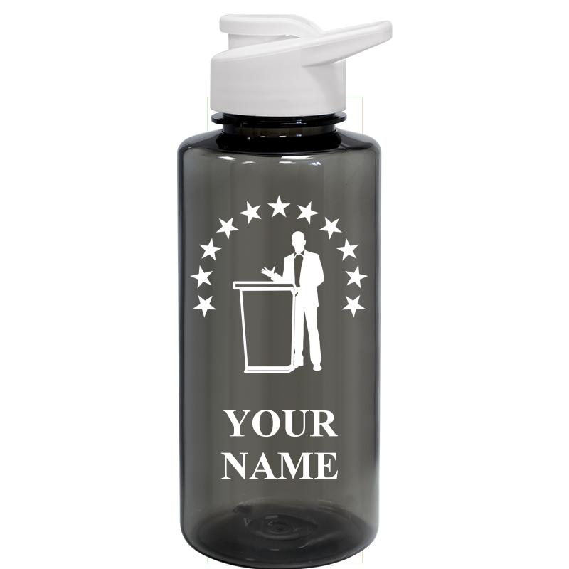 WATER BOTTLE 36OZ GRAY