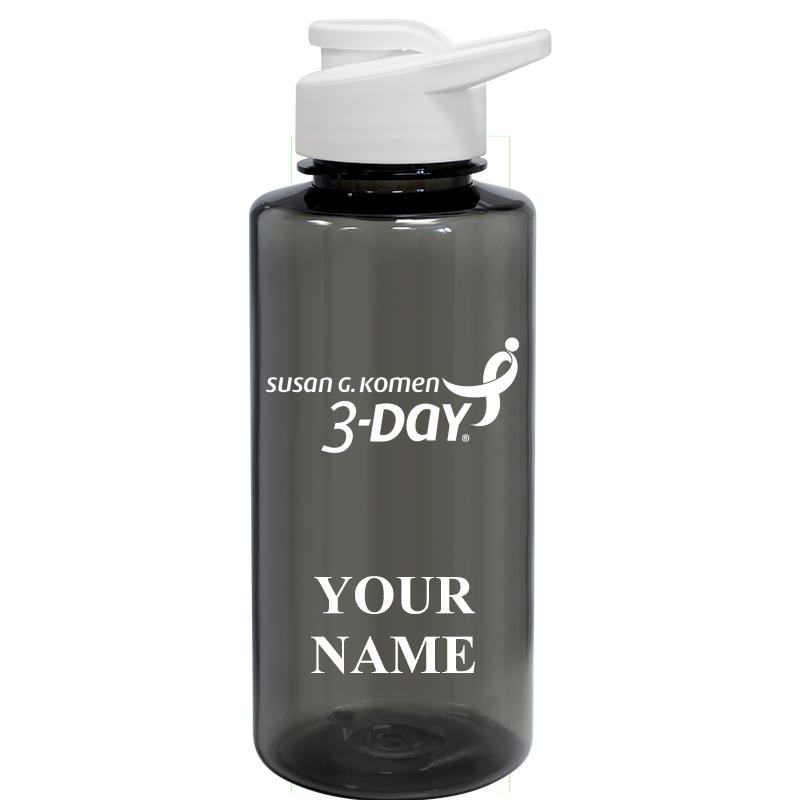 WATER BOTTLE 36OZ GRAY