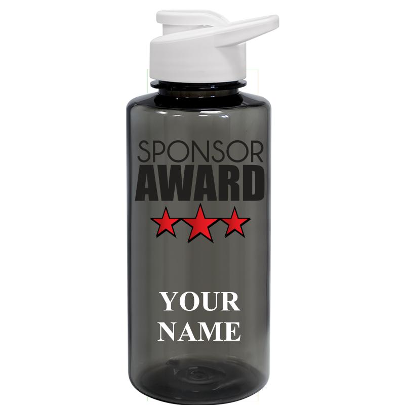 WATER BOTTLE 36OZ GRAY