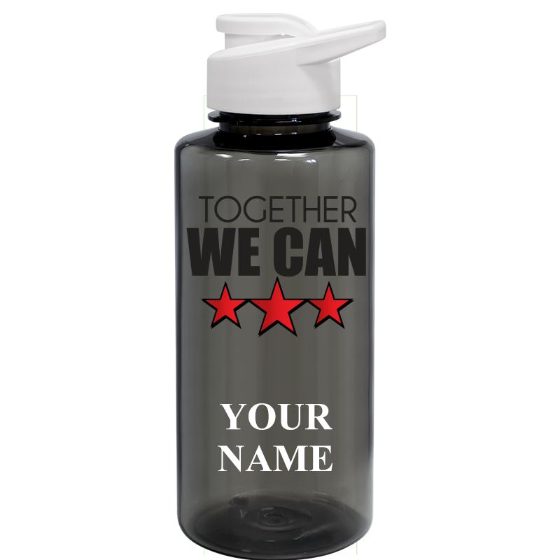 WATER BOTTLE 36OZ GRAY