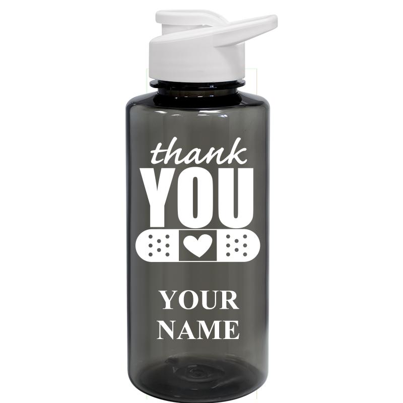 WATER BOTTLE 36OZ GRAY