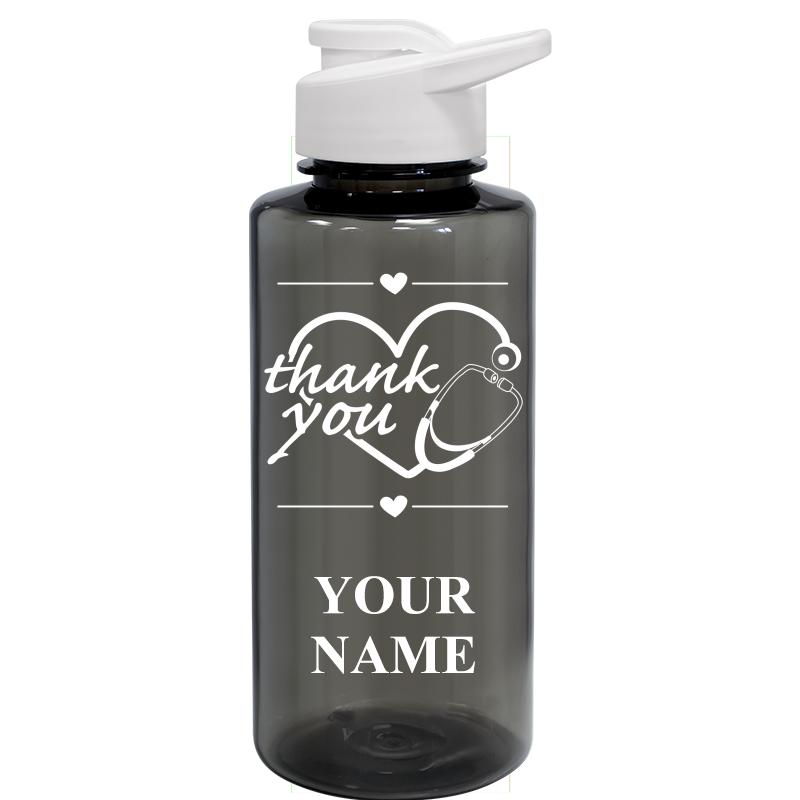 WATER BOTTLE 36OZ GRAY