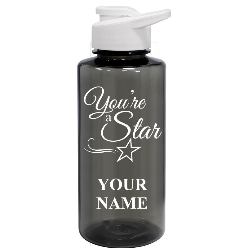 WATER BOTTLE 36OZ GRAY