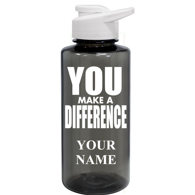 WATER BOTTLE 36OZ GRAY