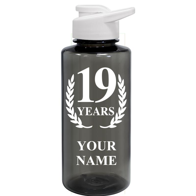 WATER BOTTLE 36OZ GRAY