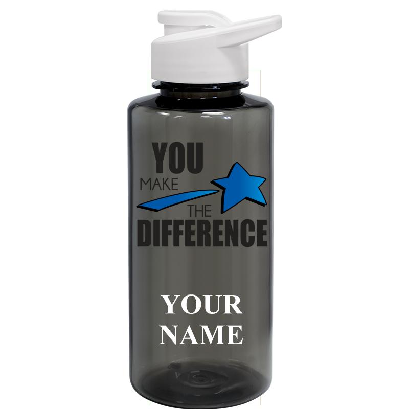 WATER BOTTLE 36OZ GRAY