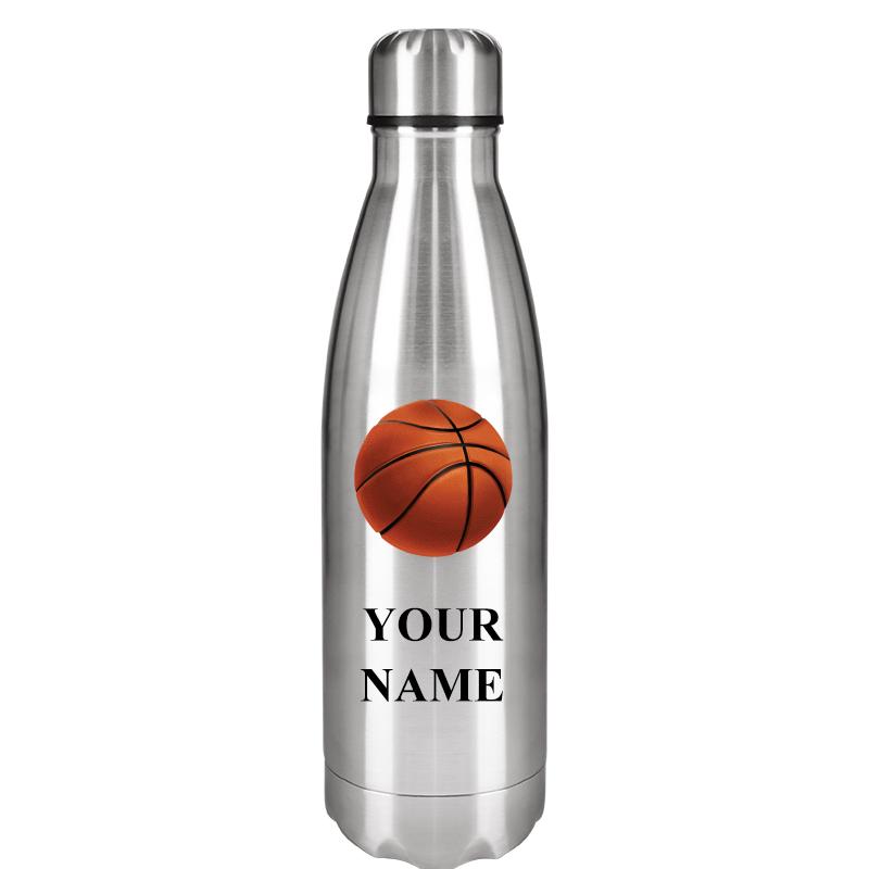 SILVER WATER BOTTLE 17 OZ