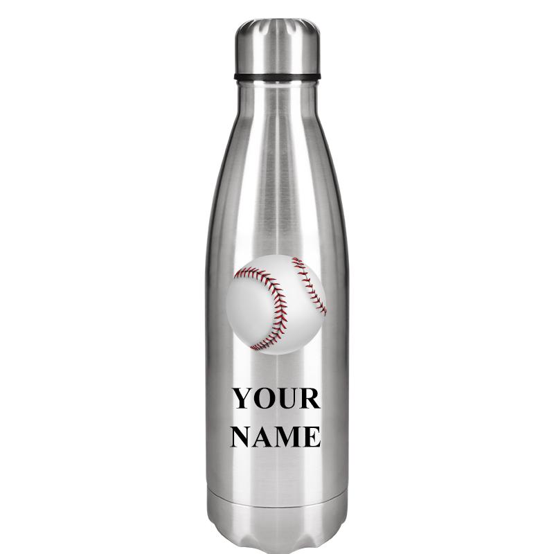 SILVER WATER BOTTLE 17 OZ