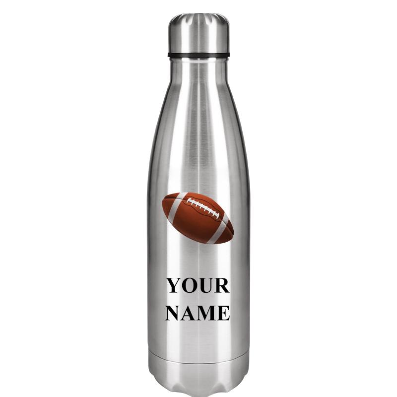 SILVER WATER BOTTLE 17 OZ