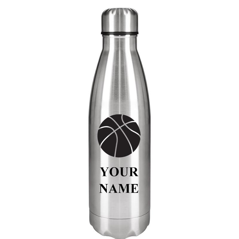 SILVER WATER BOTTLE 17 OZ