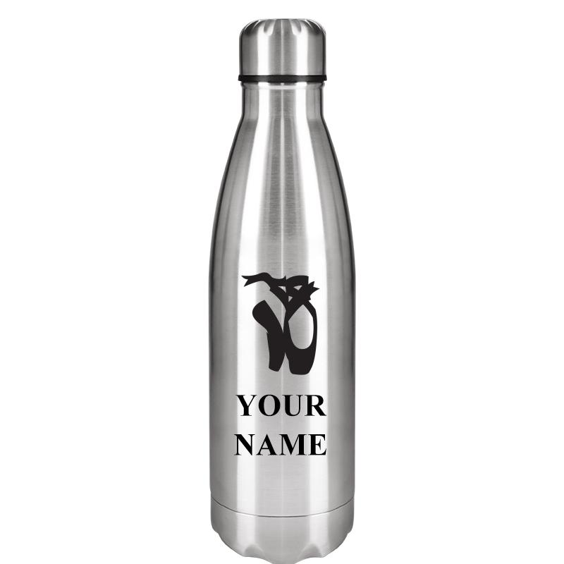 SILVER WATER BOTTLE 17 OZ