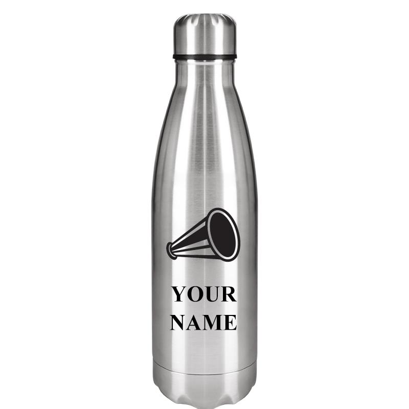 SILVER WATER BOTTLE 17 OZ
