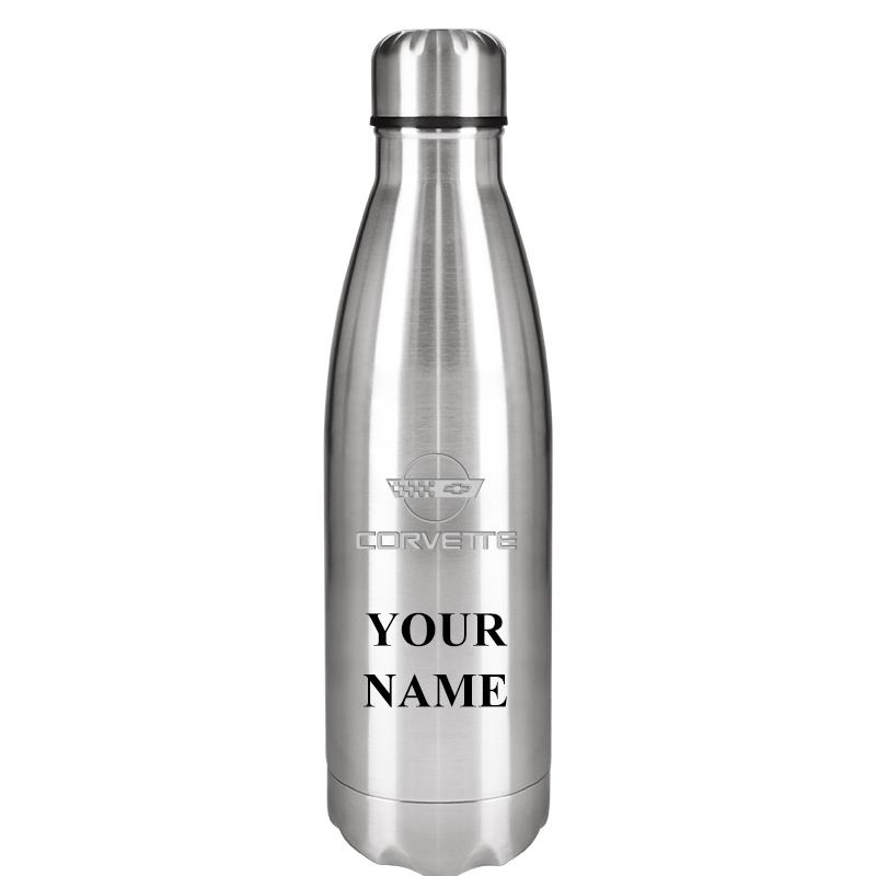 SILVER WATER BOTTLE 17 OZ