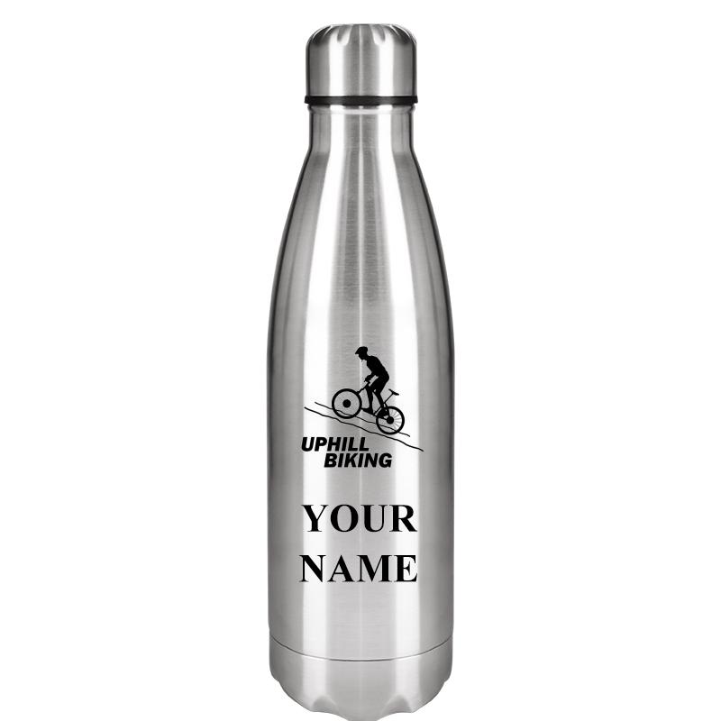 SILVER WATER BOTTLE 17 OZ