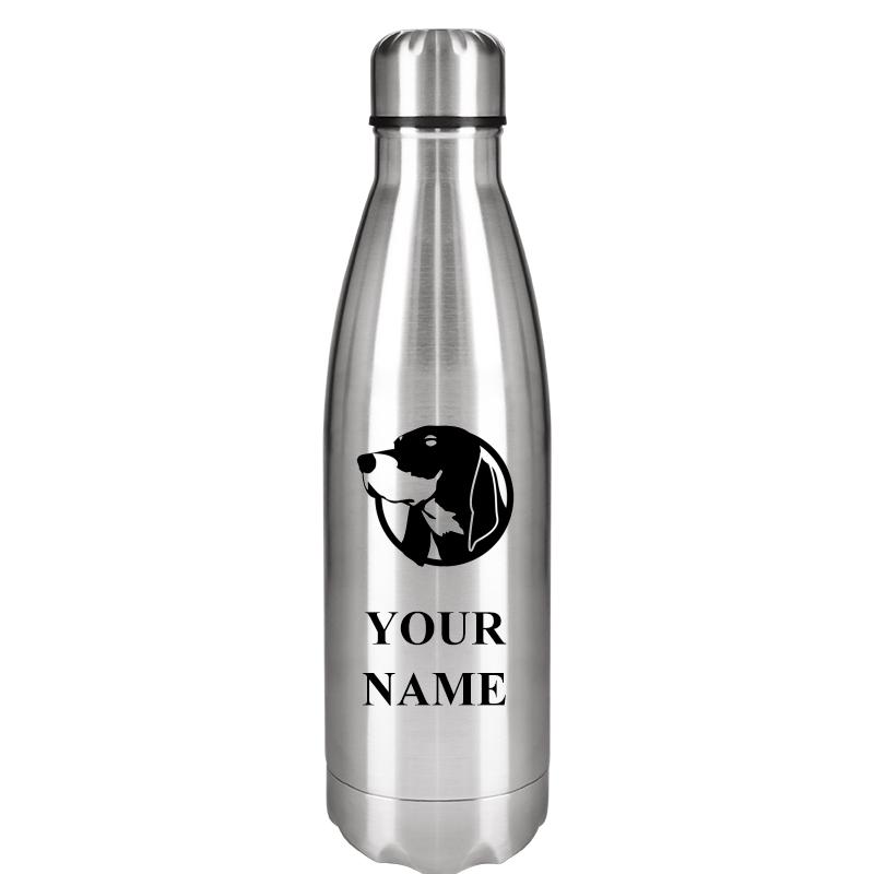 SILVER WATER BOTTLE 17 OZ
