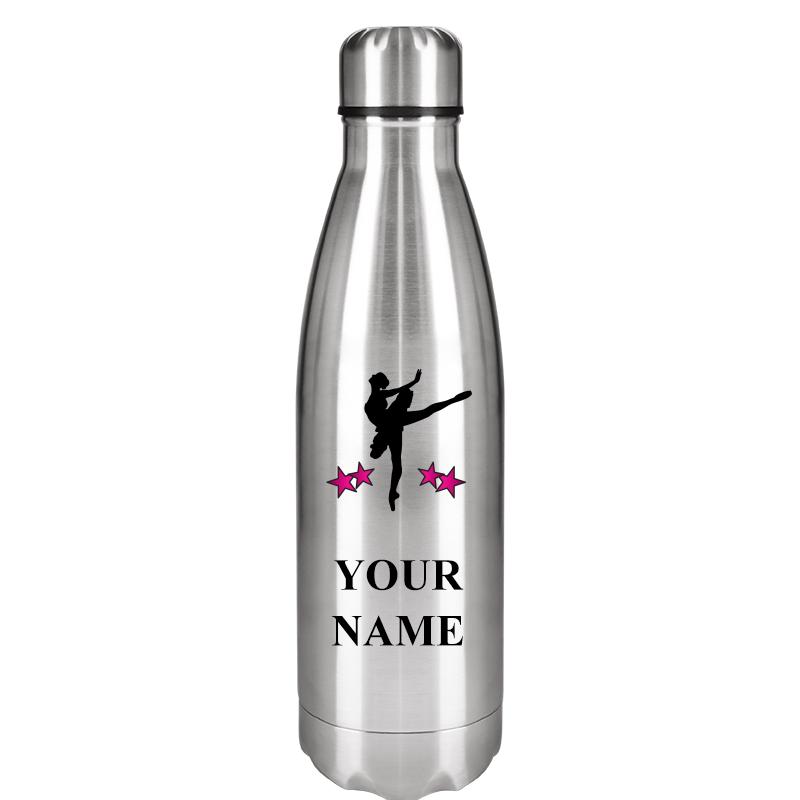 SILVER WATER BOTTLE 17 OZ