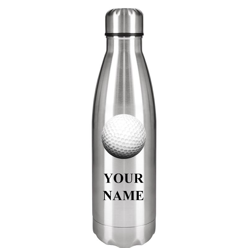 SILVER WATER BOTTLE 17 OZ