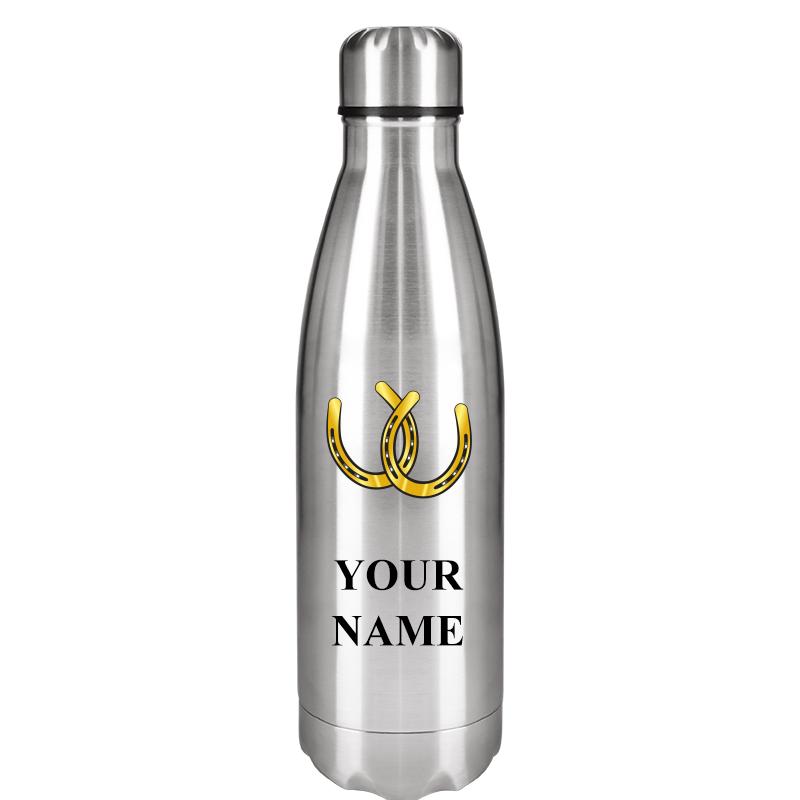 SILVER WATER BOTTLE 17 OZ