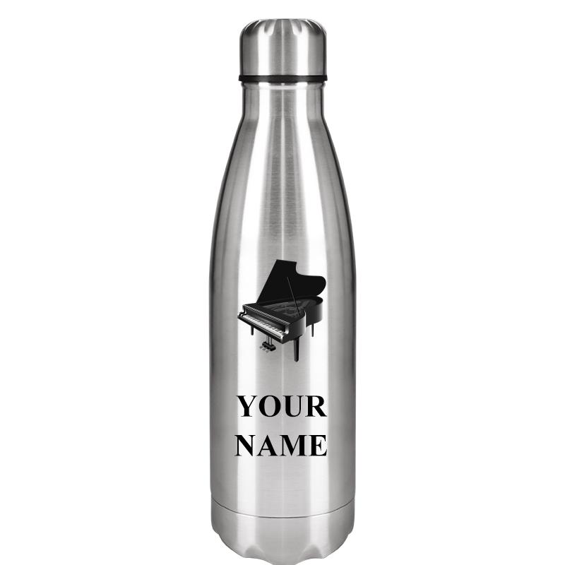 SILVER WATER BOTTLE 17 OZ